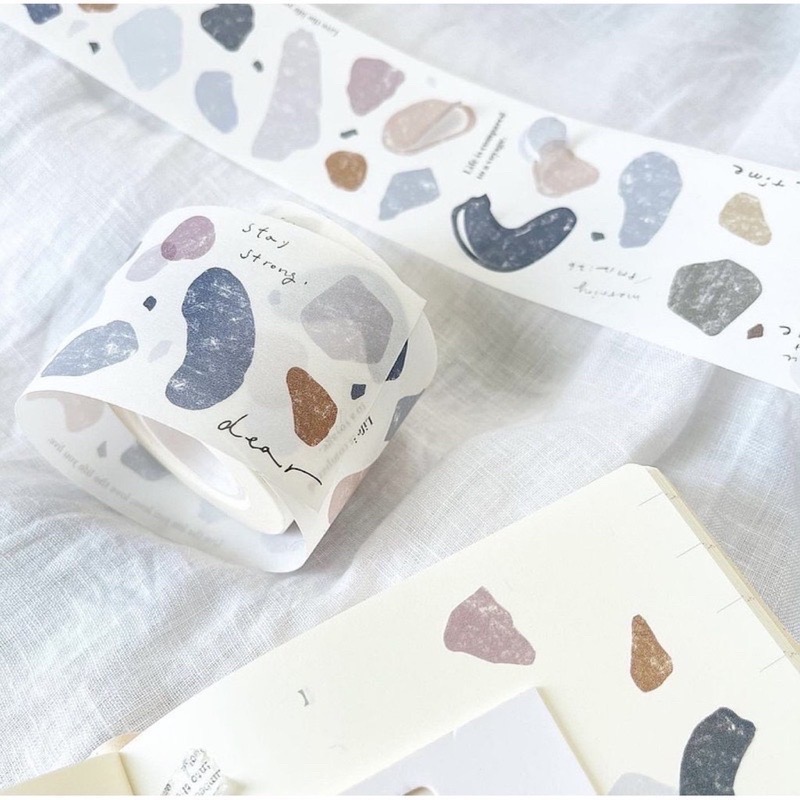 【分裝】Pion《磨石子 / 時光/ meet you / background》和紙 割型紙膠帶-細節圖3