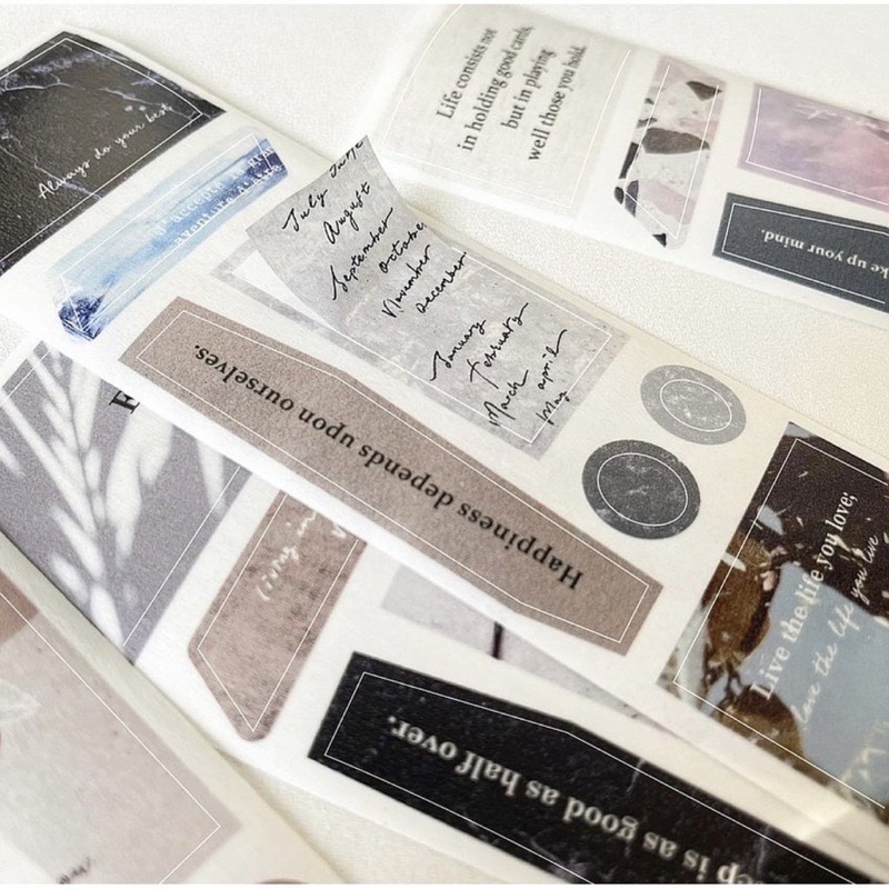 【分裝】Pion《磨石子 / 時光/ meet you / background》和紙 割型紙膠帶-細節圖6