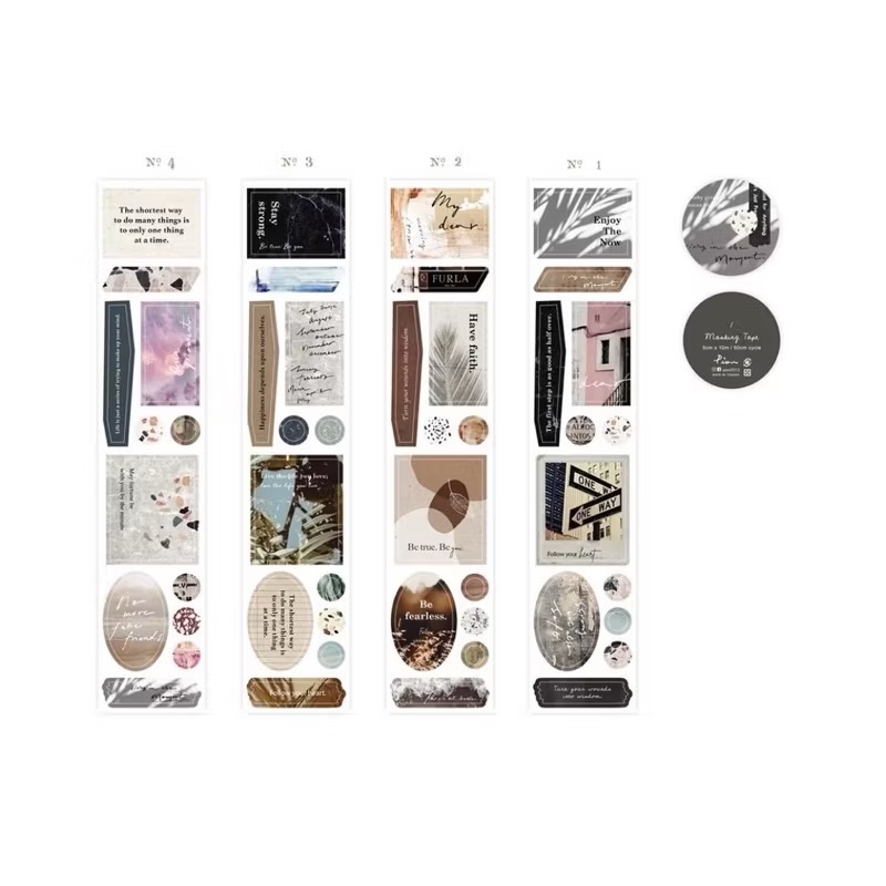 【分裝】Pion《磨石子 / 時光/ meet you / background》和紙 割型紙膠帶-規格圖7