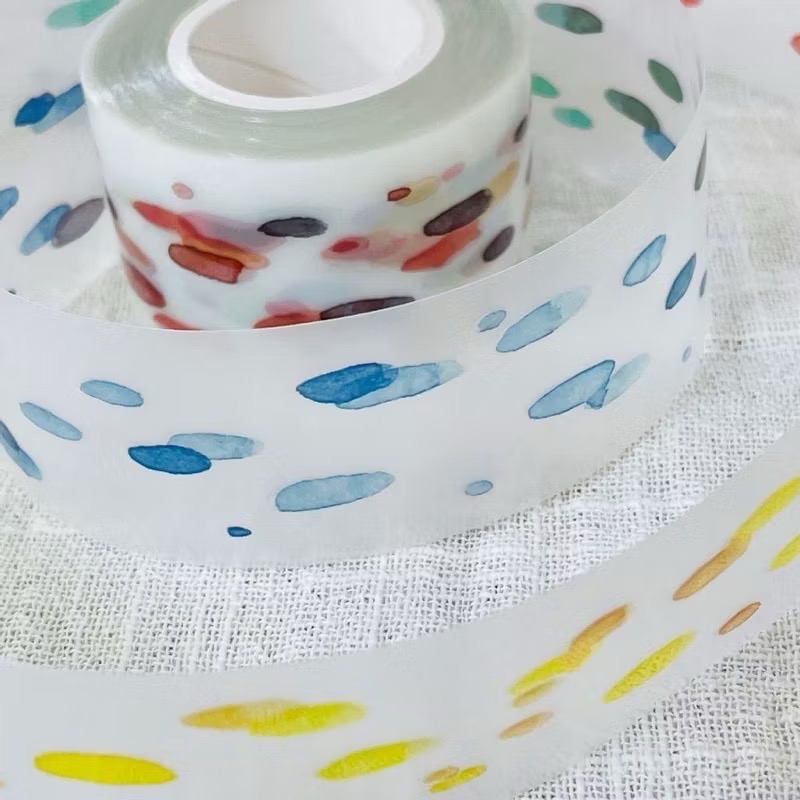 【分裝】默代誌《琉璃/繡球花》和紙 描圖紙 霧面PET膠帶-規格圖1