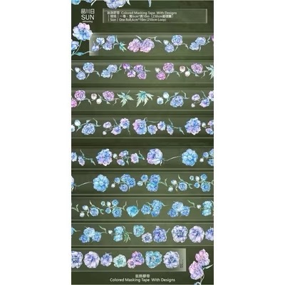 【分裝】品川日Sun《千鳥草/甜心少女/藍藍/暖暖》亮面PET膠帶-規格圖1