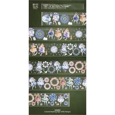 【分裝】品川日Sun《千鳥草/甜心少女/藍藍/暖暖》亮面PET膠帶-規格圖1