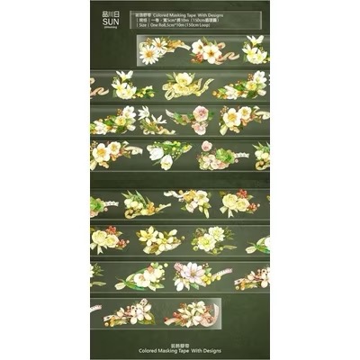 【分裝】品川日Sun《千鳥草/甜心少女/藍藍/暖暖》亮面PET膠帶-規格圖1