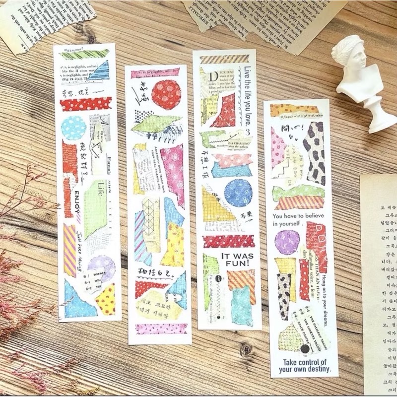 【分裝】Sonia’s illustration Life《花草時光/撕紙趣/軟糖/Doll》和紙PET膠帶-規格圖1