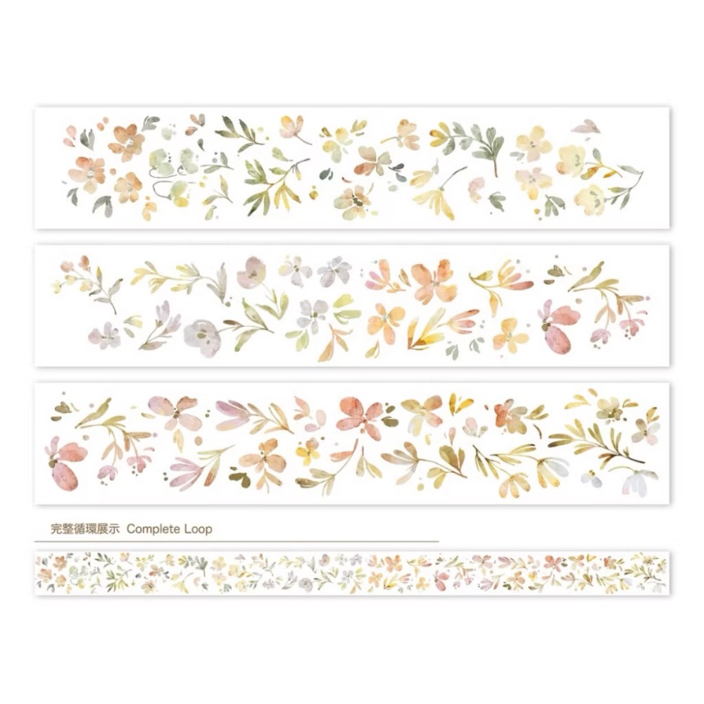 【分裝】Meow Illustration《山野間/黑皮諾/植物筆記/夏之薔薇/彩斑羽蝶/凋零之時》和紙 PET膠帶-規格圖9