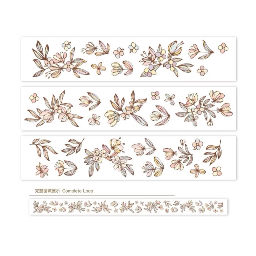 【分裝】Meow Illustration《山野間/黑皮諾/植物筆記/夏之薔薇/彩斑羽蝶/凋零之時》和紙 PET膠帶-規格圖9