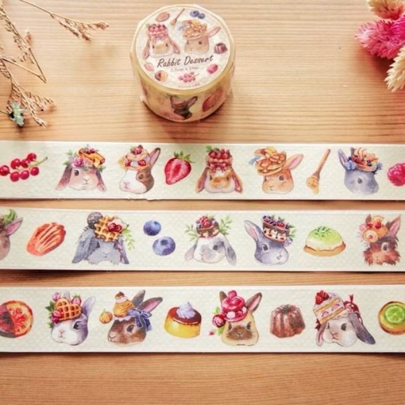 【分裝】Maruco小畫室《新品：小山雀的昭和日常/小企鵝書店/兔兔甜點小屋》和紙 PET膠帶-規格圖1