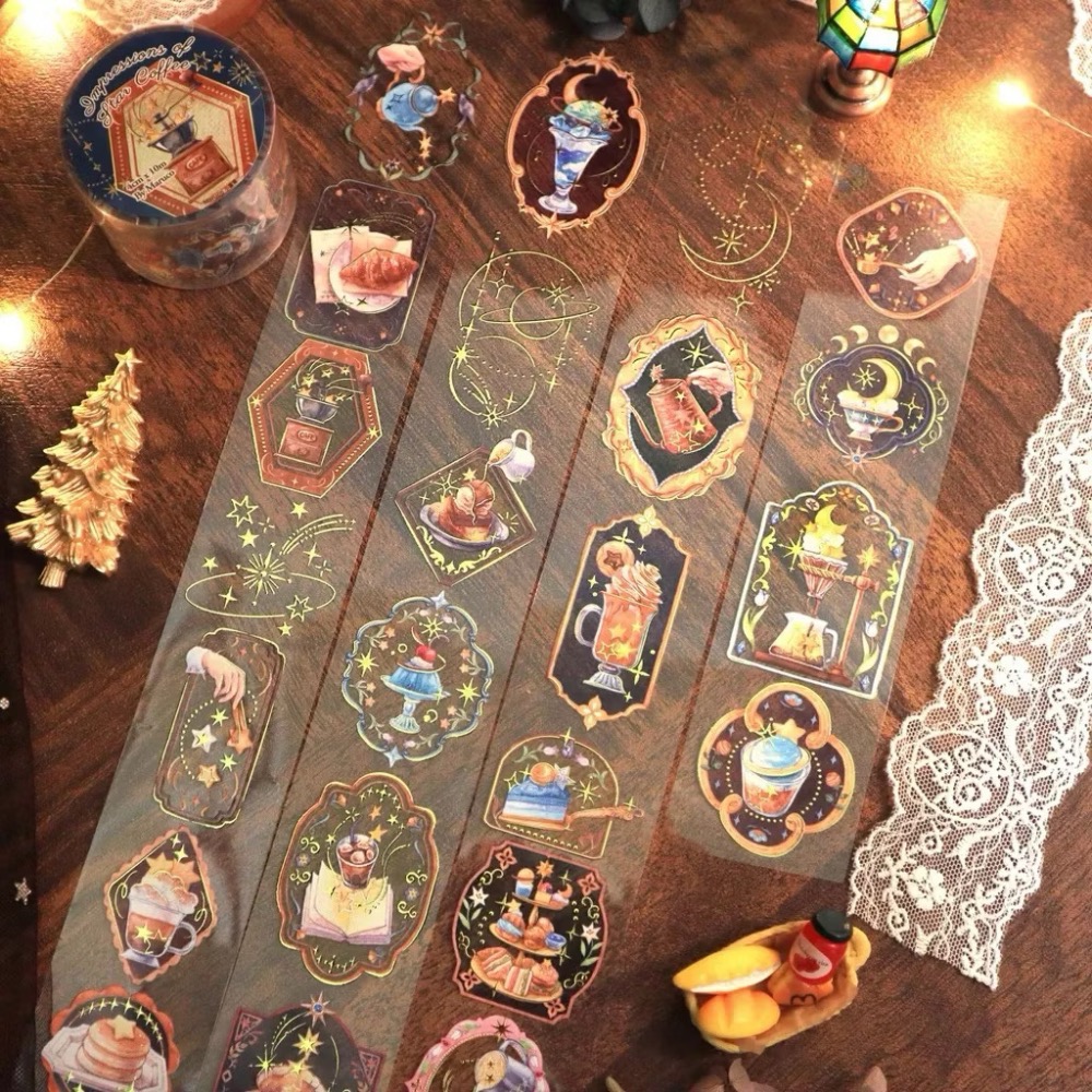 【分裝】Maruco小畫室《新品：小山雀的昭和日常/小企鵝書店/兔兔甜點小屋》和紙 PET膠帶-規格圖1