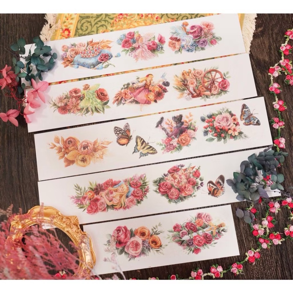 【分裝】Maruco小畫室《新品：小山雀的昭和日常/小企鵝書店/兔兔甜點小屋》和紙 PET膠帶-規格圖1