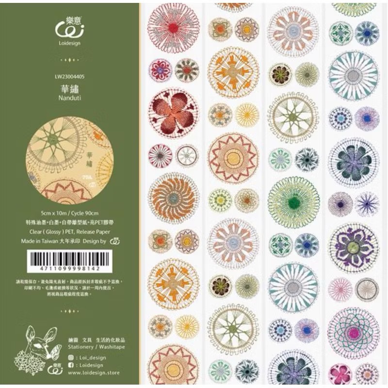 【分裝】樂意5cm亮面PET膠帶《瓶子/採集美好/星野/山野/日野/大貓咪/出差少女/偷閒少女/帶電少女/珠綴/彩系》-規格圖2