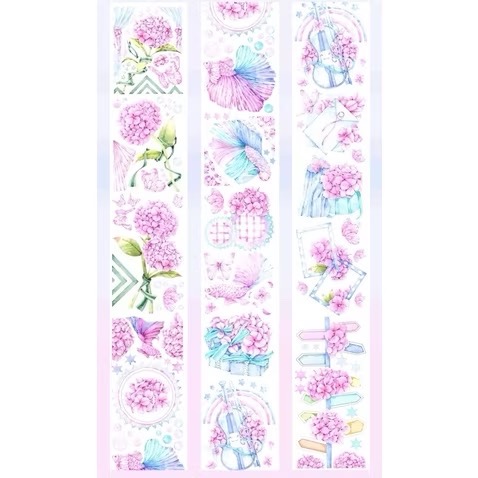 【分裝】Curily Studio《蝶之韻/粉蝶花/百日葵/來一杯花花呀/極光雛菊/曉夢蝶/星夢花嫁》PET膠帶-規格圖7