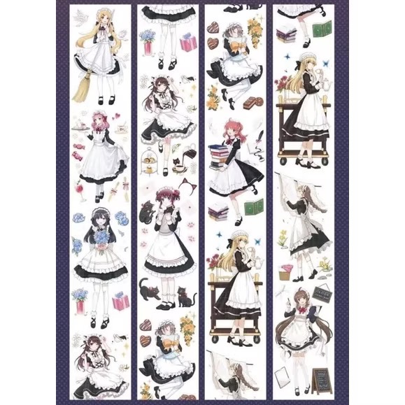 【分裝】Curily Studio《蝶之韻/粉蝶花/百日葵/來一杯花花呀/極光雛菊/曉夢蝶/星夢花嫁》PET膠帶-規格圖7