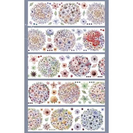 【分裝】E厘米《涼夏精靈/苜蓿夏夢/霜藍梔語/魔女晚安/雙子小咔布/紅袖讚禮/靈澤童謠/白燭熒火/秘境海域》PET膠帶-規格圖1