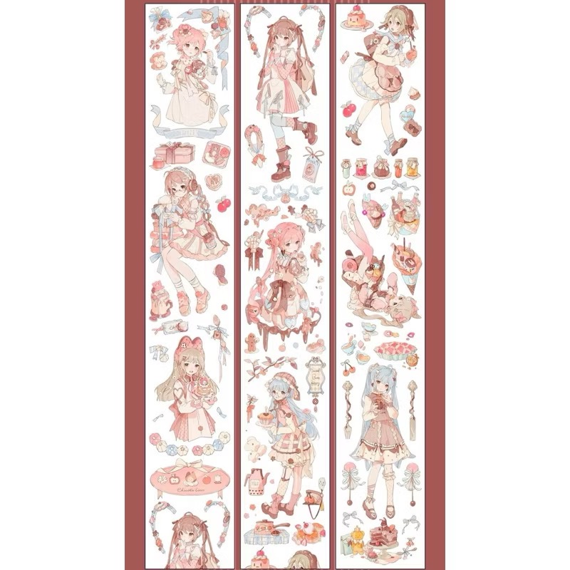 【分裝】MENU手帳規劃局《浮光泡影/嫣然泡影/往事/拂白抱紅/皎皎澄盈/莓煩惱/聖鴿逐星/聖樂之殿/寄柔思》PET膠帶-規格圖5