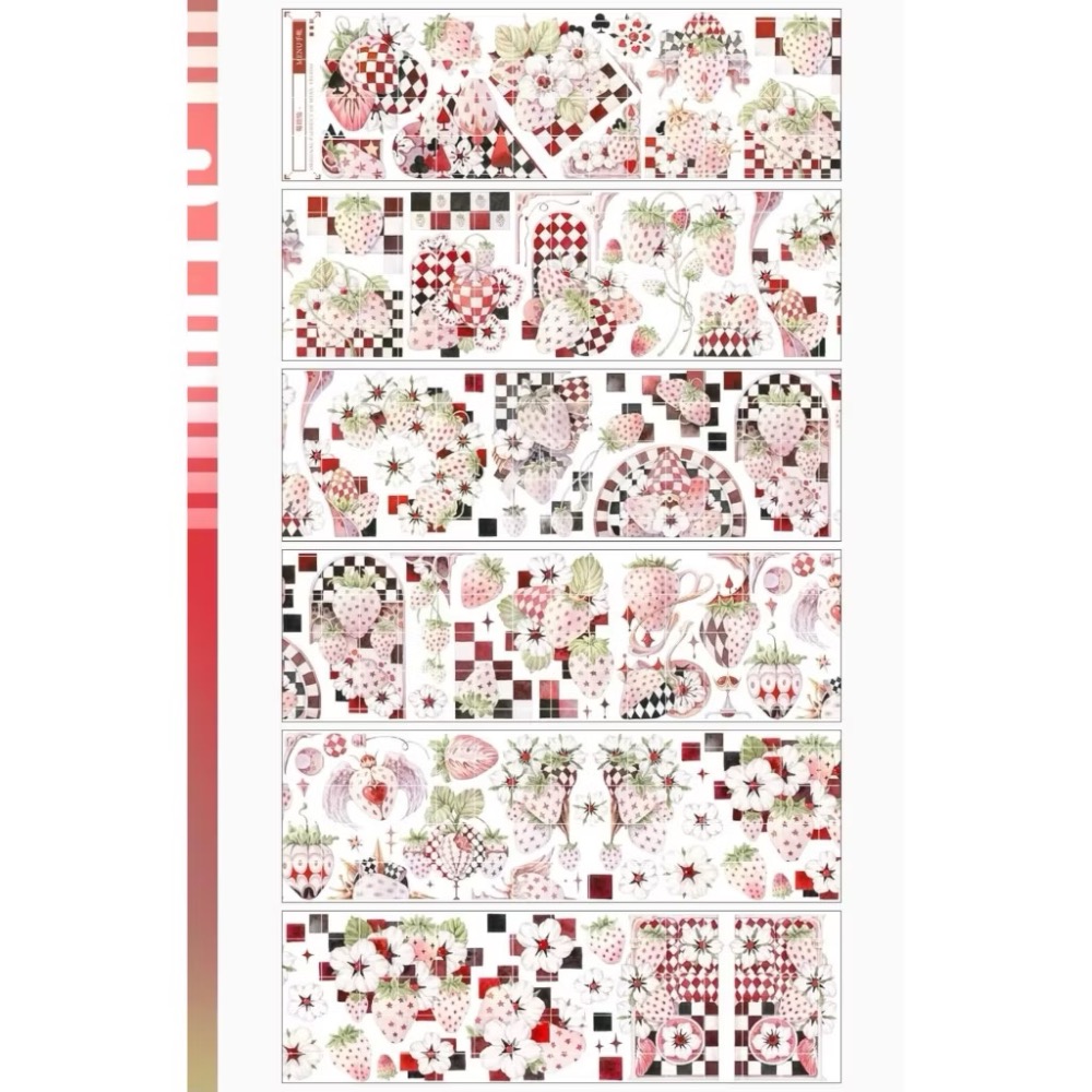 【分裝】MENU手帳規劃局《浮光泡影/嫣然泡影/往事/拂白抱紅/皎皎澄盈/莓煩惱/聖鴿逐星/聖樂之殿/寄柔思》PET膠帶-規格圖5