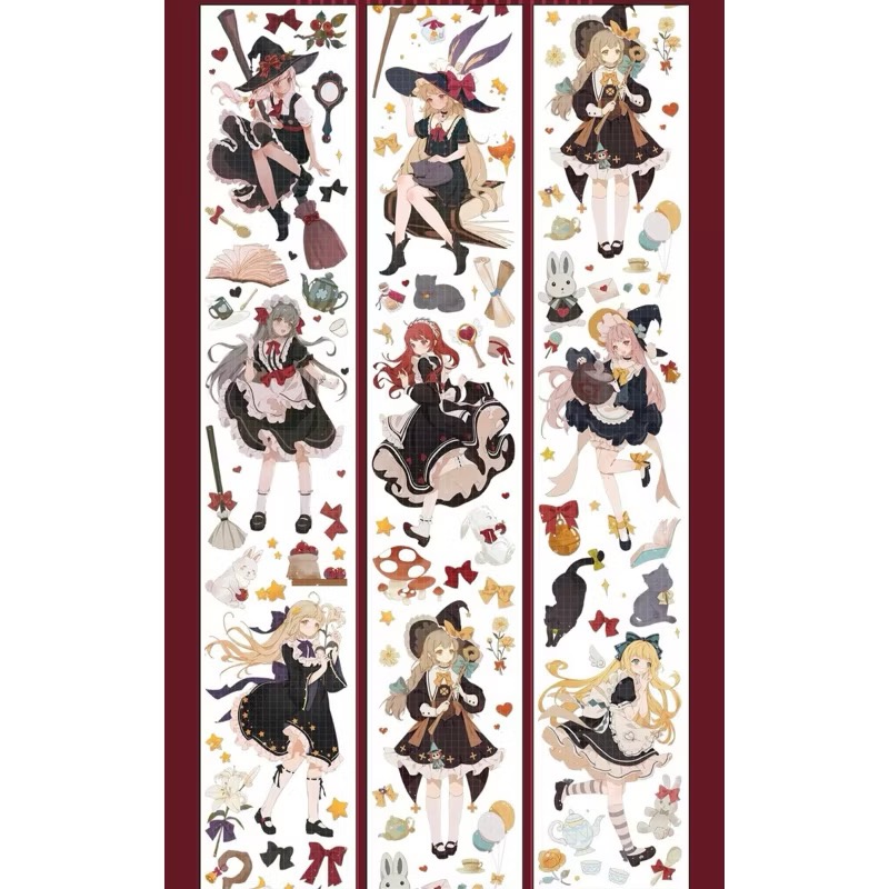 【分裝】MENU手帳規劃局《浮光泡影/嫣然泡影/往事/拂白抱紅/皎皎澄盈/莓煩惱/聖鴿逐星/聖樂之殿/寄柔思》PET膠帶-規格圖5