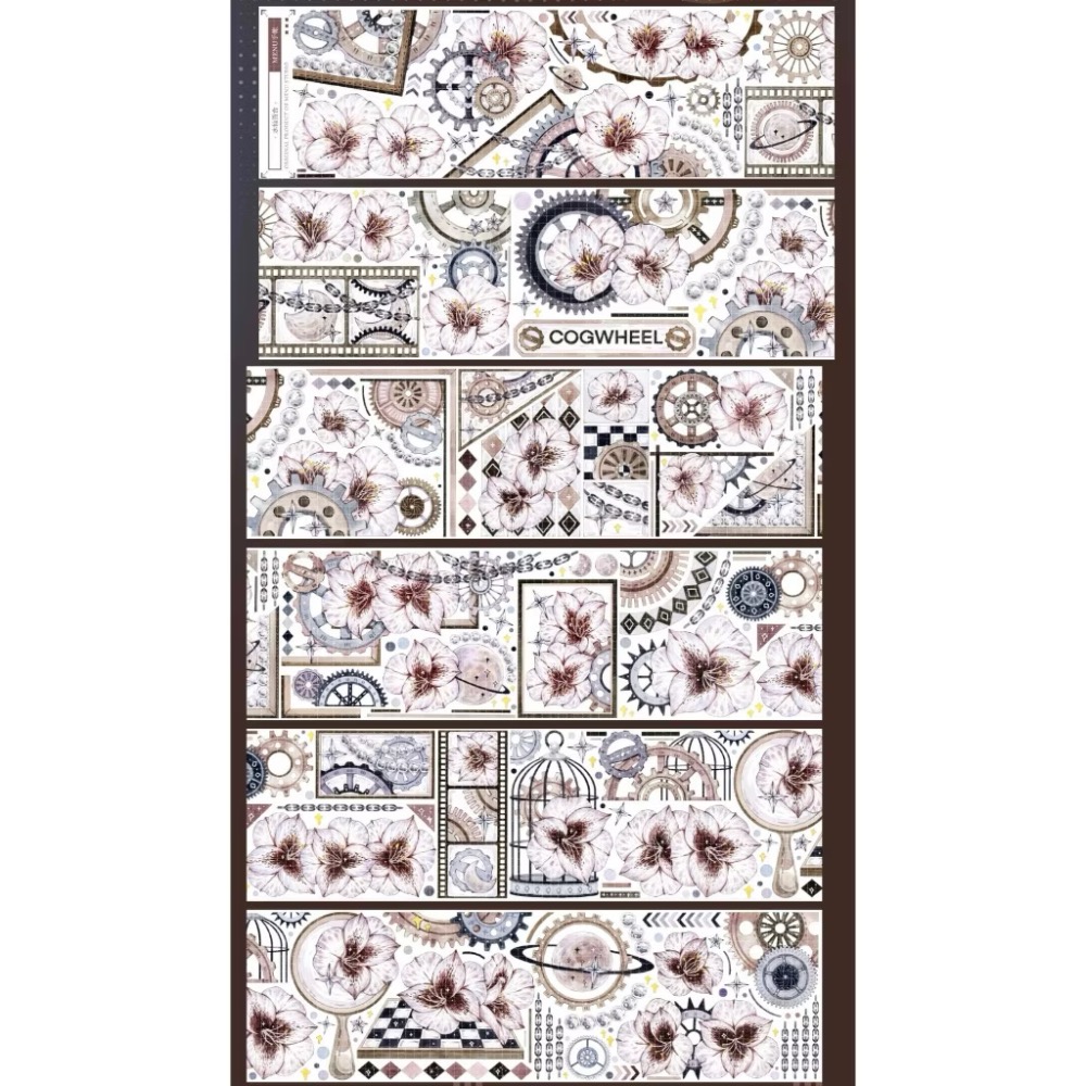 【分裝】MENU手帳規劃局《浮光泡影/嫣然泡影/往事/拂白抱紅/皎皎澄盈/莓煩惱/聖鴿逐星/聖樂之殿/寄柔思》PET膠帶-規格圖5