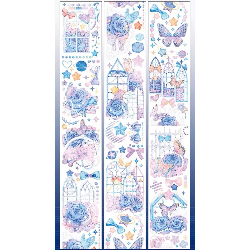 【分裝】MENU手帳規劃局 x 么么零手帳工作室《紫芸/小惡魔》PET膠帶-規格圖1