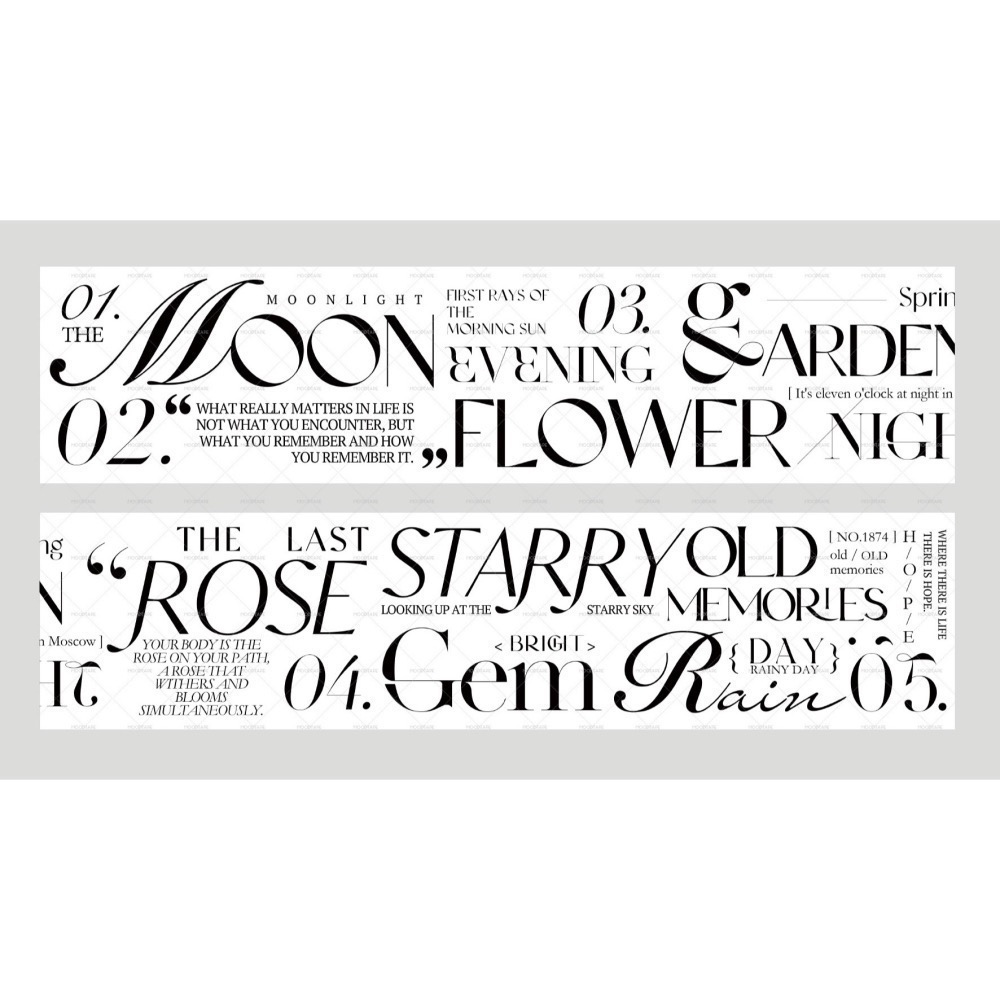 【分裝】MOODTAPE《仙野小徑/綠野迷蹤/香野百合/浮野書屋》PET膠帶-細節圖2