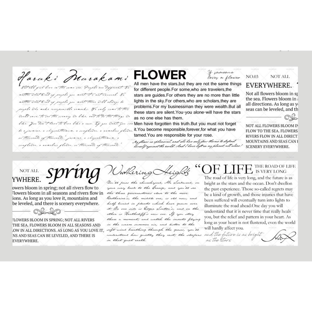 【分裝】MOODTAPE《仙野小徑/綠野迷蹤/香野百合/浮野書屋》PET膠帶-細節圖3