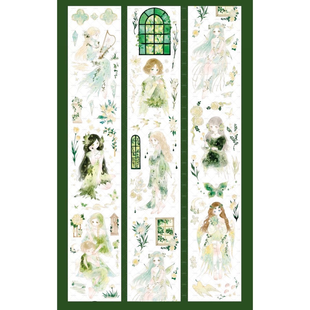 【分裝】MOODTAPE《仙野小徑/綠野迷蹤/香野百合/浮野書屋》PET膠帶-細節圖5