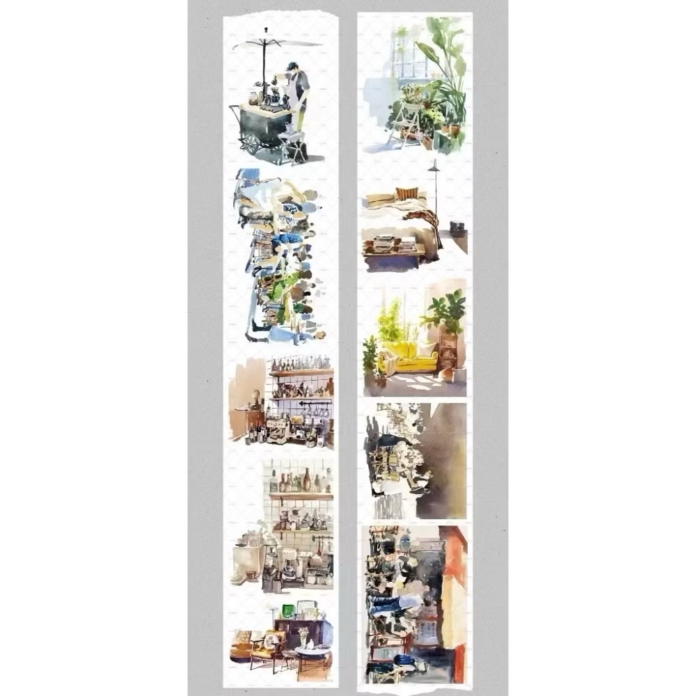 【分裝】MOODTAPE A《Travel Movie/完美一週/手帳裡的小時光/甜心麵包屋/躲貓貓》PET膠帶-規格圖2