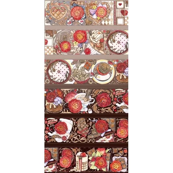 【分裝】MOODTAPE A《Travel Movie/完美一週/手帳裡的小時光/甜心麵包屋/躲貓貓》PET膠帶-規格圖2