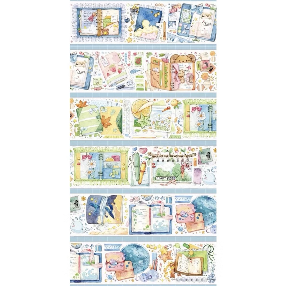 【分裝】MOODTAPE A《Travel Movie/完美一週/手帳裡的小時光/甜心麵包屋/躲貓貓》PET膠帶-規格圖2