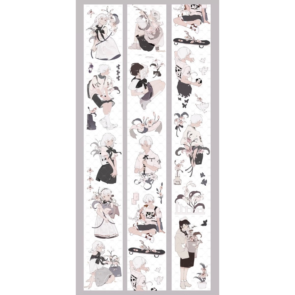 【分裝】MOODTAPE《仙野小徑/綠野迷蹤/香野百合/浮野書屋》PET膠帶-規格圖8