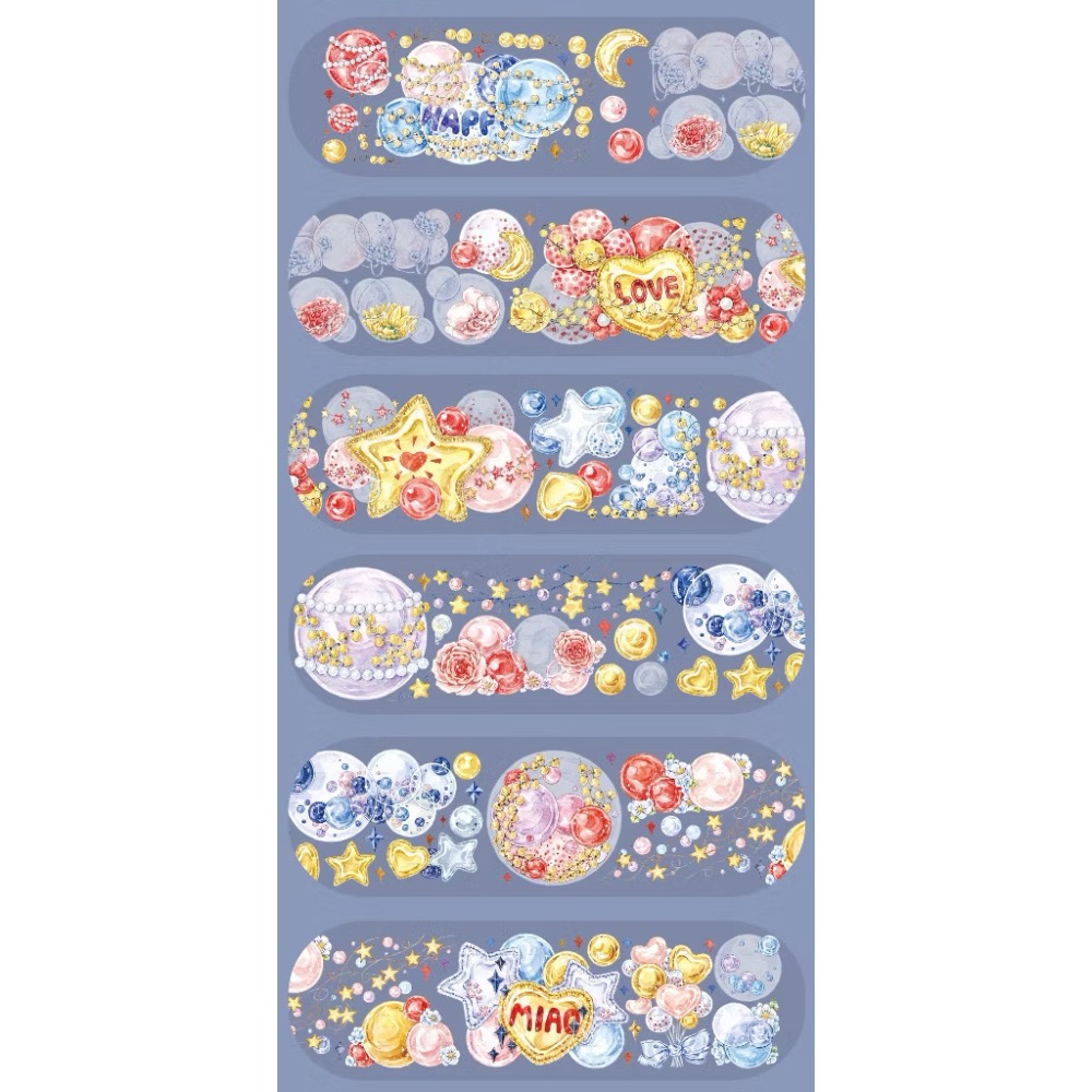 【分裝】MOODTAPE B《午夜迷樂/工作一刻/城市天空之上/春欲乘風歸去/夢中馬戲團/伊莎貝拉/橘子糖》PET膠帶-規格圖2