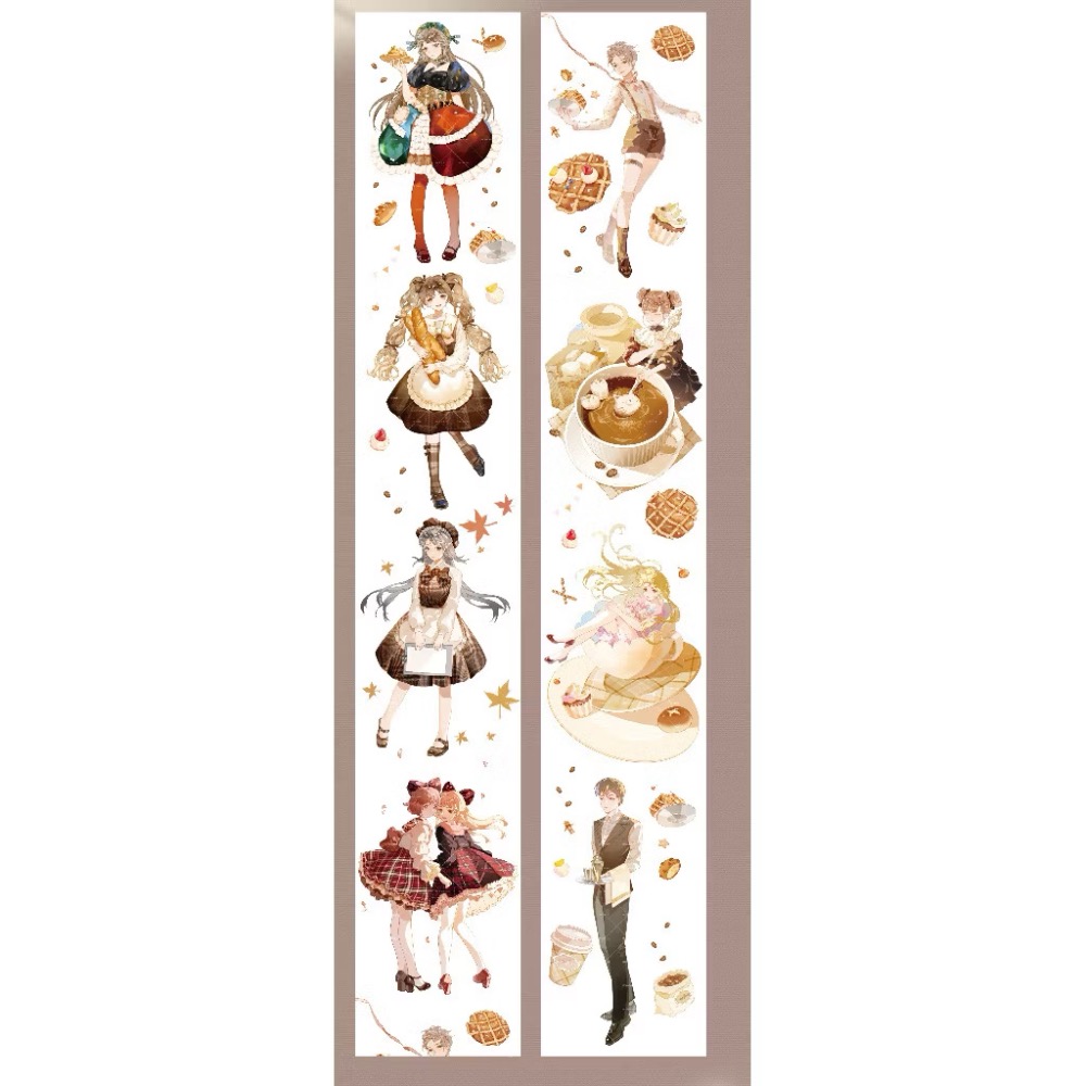 【分裝】MOODTAPE B《午夜迷樂/工作一刻/城市天空之上/春欲乘風歸去/夢中馬戲團/伊莎貝拉/橘子糖》PET膠帶-規格圖2