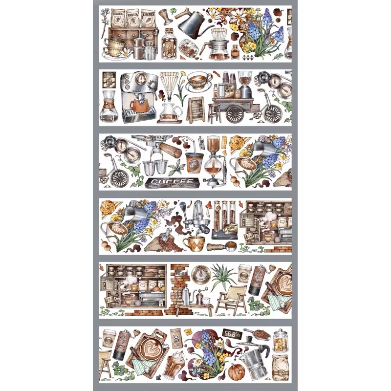 【分裝】MOODTAPE B《午夜迷樂/工作一刻/城市天空之上/春欲乘風歸去/夢中馬戲團/伊莎貝拉/橘子糖》PET膠帶-規格圖2