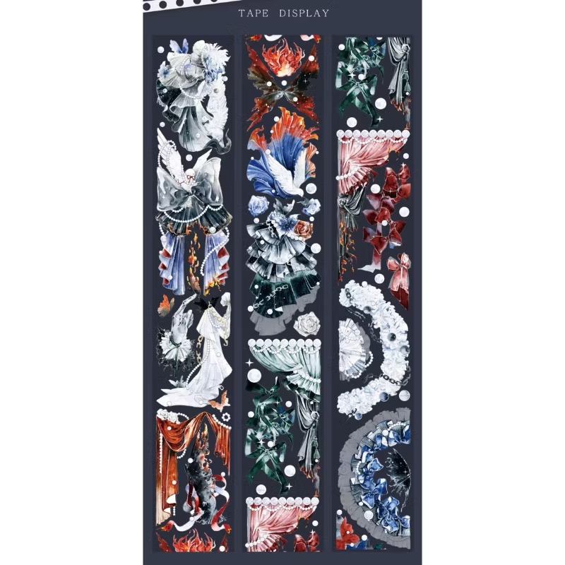 【分裝】MOODTAPE B《午夜迷樂/工作一刻/城市天空之上/春欲乘風歸去/夢中馬戲團/伊莎貝拉/橘子糖》PET膠帶-規格圖2