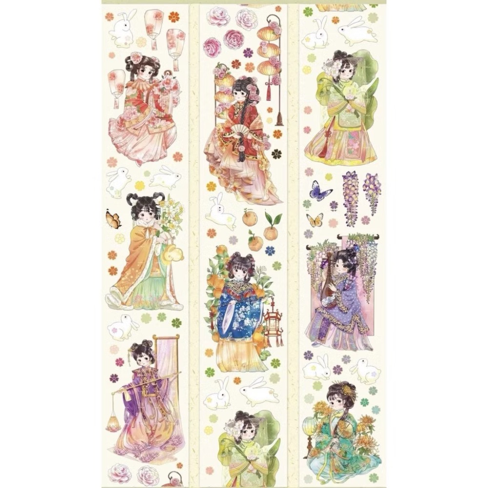 【分裝】MOODTAPE B《午夜迷樂/工作一刻/城市天空之上/春欲乘風歸去/夢中馬戲團/伊莎貝拉/橘子糖》PET膠帶-規格圖2