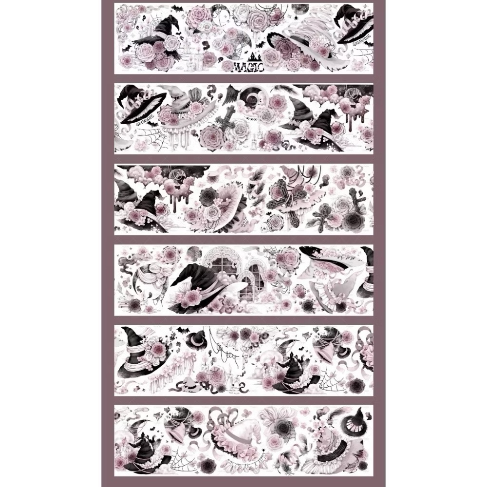 【分裝】MOODTAPE B《午夜迷樂/工作一刻/城市天空之上/春欲乘風歸去/夢中馬戲團/伊莎貝拉/橘子糖》PET膠帶-規格圖2