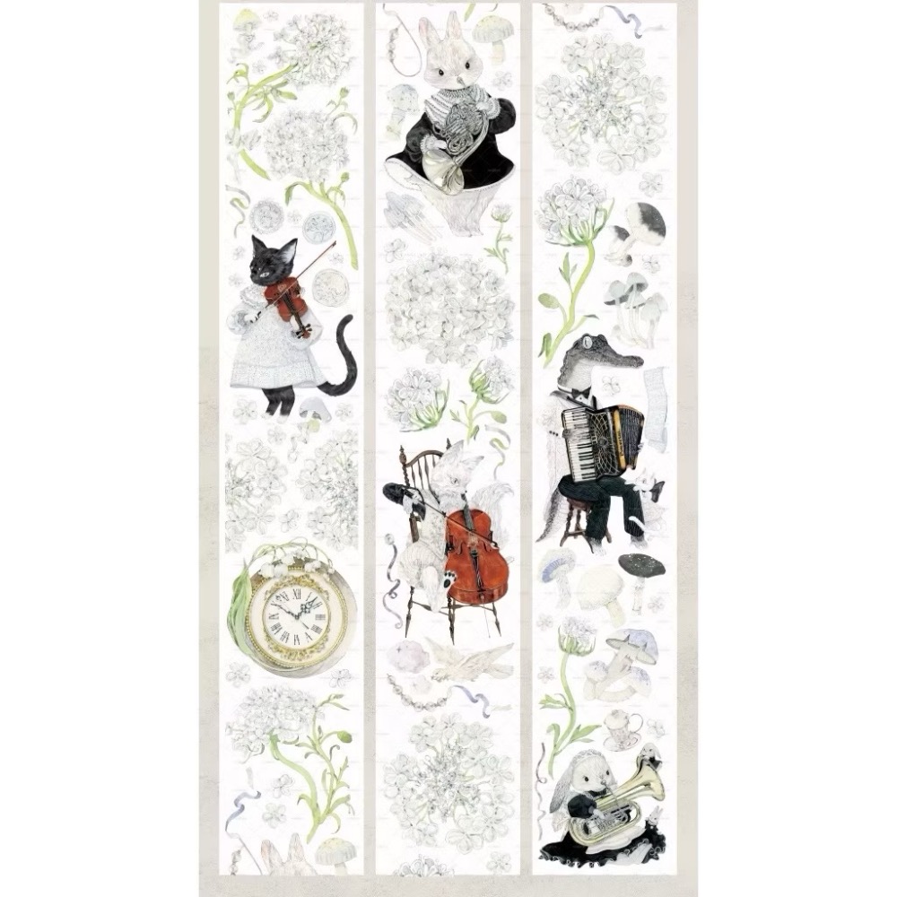 【分裝】MOODTAPE B《午夜迷樂/工作一刻/城市天空之上/春欲乘風歸去/夢中馬戲團/伊莎貝拉/橘子糖》PET膠帶-規格圖2