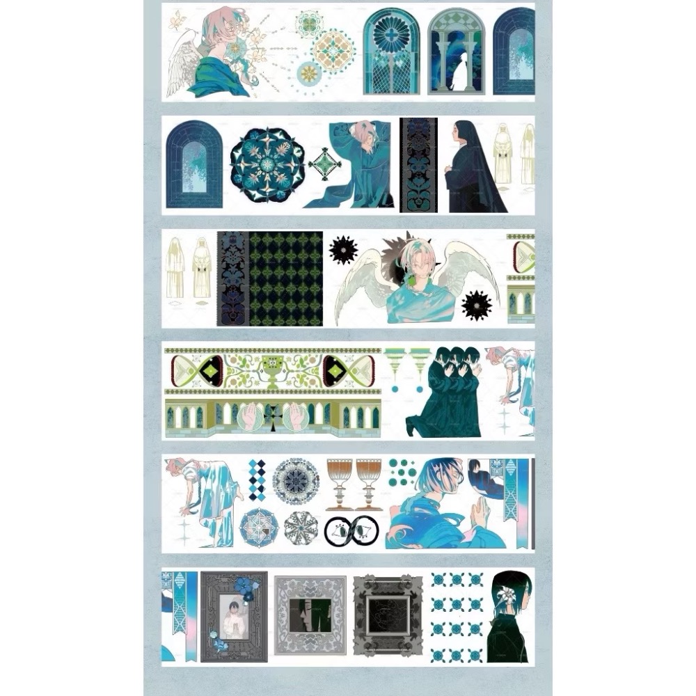 【分裝】MOODTAPE B《午夜迷樂/工作一刻/城市天空之上/春欲乘風歸去/夢中馬戲團/伊莎貝拉/橘子糖》PET膠帶-規格圖2