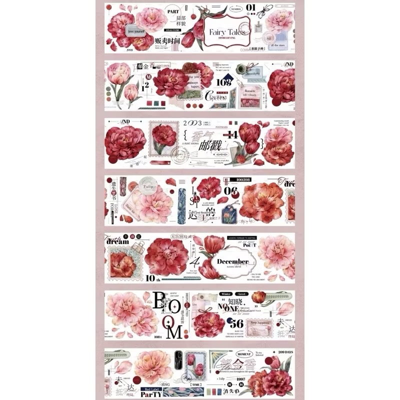 【分裝】MOODTAPE B《午夜迷樂/工作一刻/城市天空之上/春欲乘風歸去/夢中馬戲團/伊莎貝拉/橘子糖》PET膠帶-規格圖2