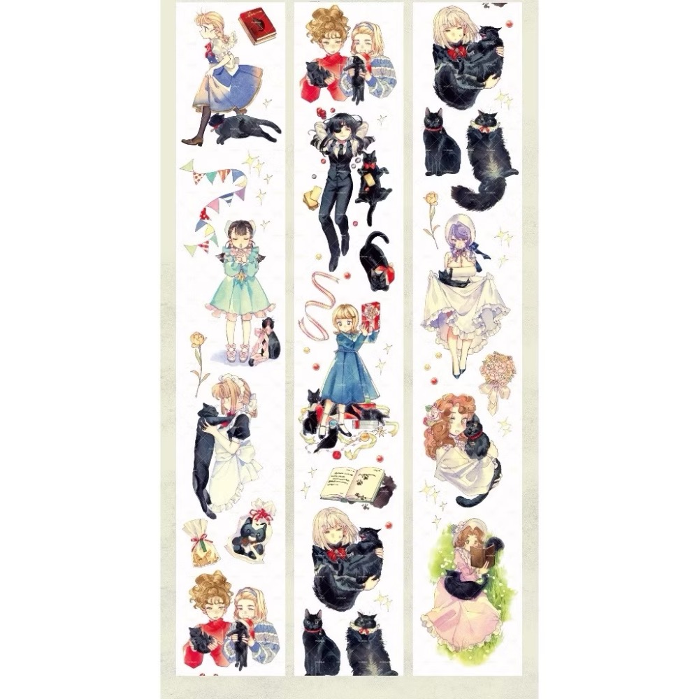 【分裝】MOODTAPE B《午夜迷樂/工作一刻/城市天空之上/春欲乘風歸去/夢中馬戲團/伊莎貝拉/橘子糖》PET膠帶-規格圖2