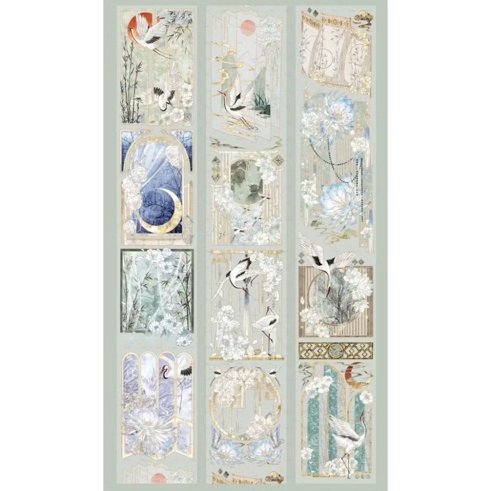 【分裝】MOODTAPE B《午夜迷樂/工作一刻/城市天空之上/春欲乘風歸去/夢中馬戲團/伊莎貝拉/橘子糖》PET膠帶-規格圖2