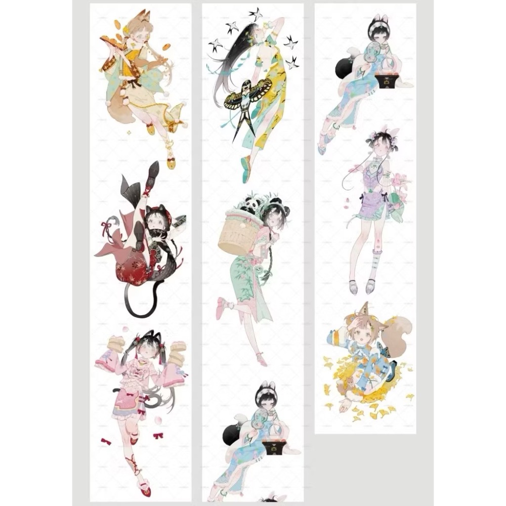 【分裝】MOODTAPE B《午夜迷樂/工作一刻/城市天空之上/春欲乘風歸去/夢中馬戲團/伊莎貝拉/橘子糖》PET膠帶-規格圖2