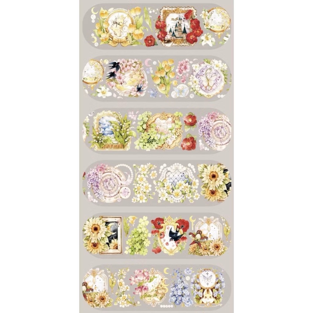 【分裝】MOODTAPE B《午夜迷樂/工作一刻/城市天空之上/春欲乘風歸去/夢中馬戲團/伊莎貝拉/橘子糖》PET膠帶-規格圖2