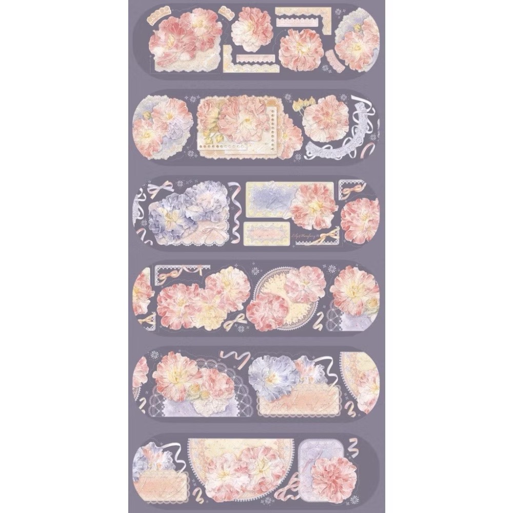 【分裝】MOODTAPE B《午夜迷樂/工作一刻/城市天空之上/春欲乘風歸去/夢中馬戲團/伊莎貝拉/橘子糖》PET膠帶-規格圖2