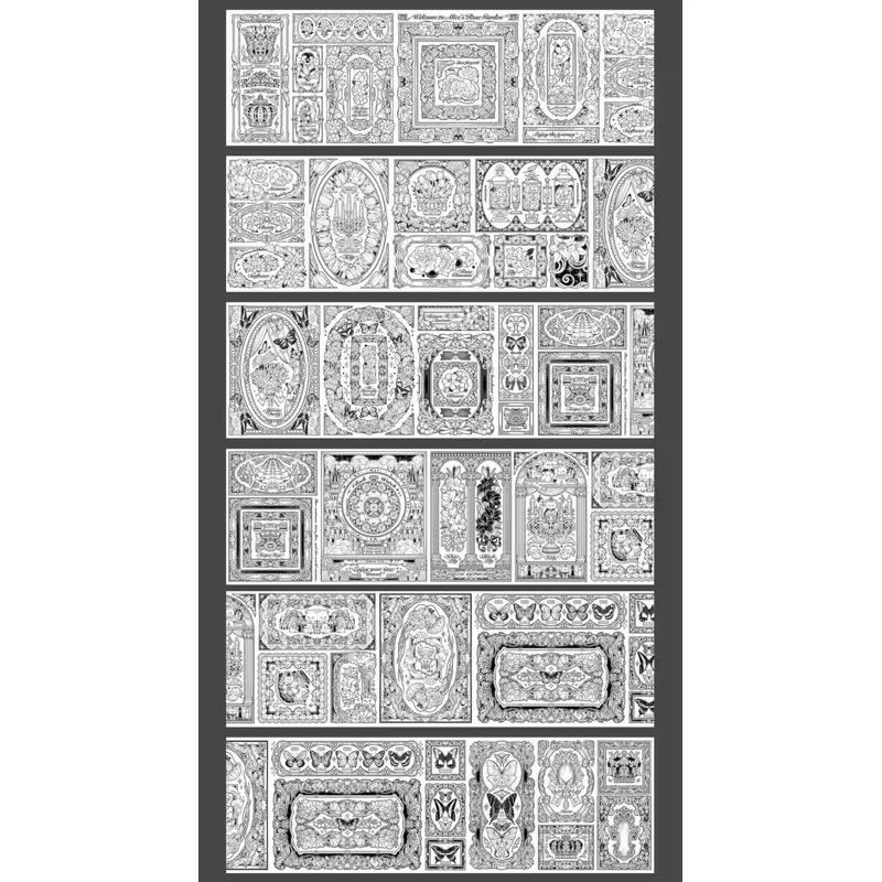 【分裝】Shine手帳工作室《玉指柔/繁花庭/星月襤/森羅園/楹夜狩/天鵝堡/冬蟲/春神/夏綠/秋憶》PET膠帶-規格圖1