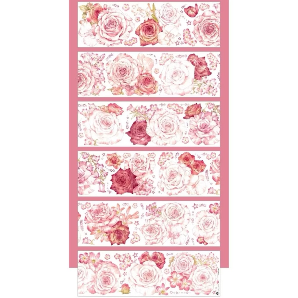 【分裝】Studio VI《惡魔寶貝/蝶影/龍族少女/魔方花庭/時光之溯/尋找四葉草/乾枯玫瑰/花夢拾音》PET膠帶-規格圖1