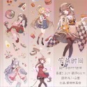 【分裝】愛麗絲茶會-陸製《清澄芍藥/虹月/瑰麗花夢/月見草/愛麗絲奇妙茶會/微醺夢境》和紙 PET膠帶-規格圖3