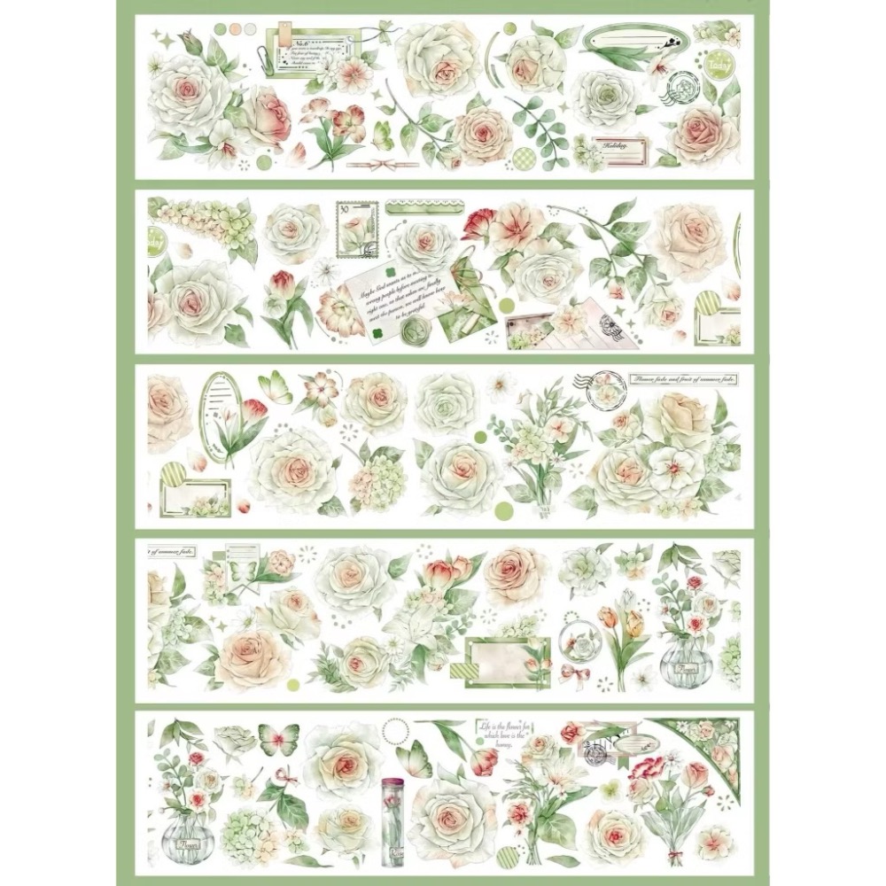 【分裝】一木一橫《月光之下/此間密聞/朦朧月光/挽星海/雪落寒梅/巧若倩兮/燈影琉璃/郁森精靈/西子湖畔》PET膠帶-規格圖1