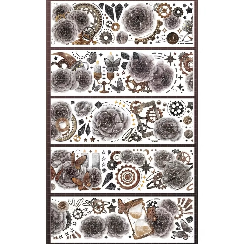 【分裝】一木一橫《月光之下/此間密聞/朦朧月光/挽星海/雪落寒梅/巧若倩兮/燈影琉璃/郁森精靈/西子湖畔》PET膠帶-規格圖1