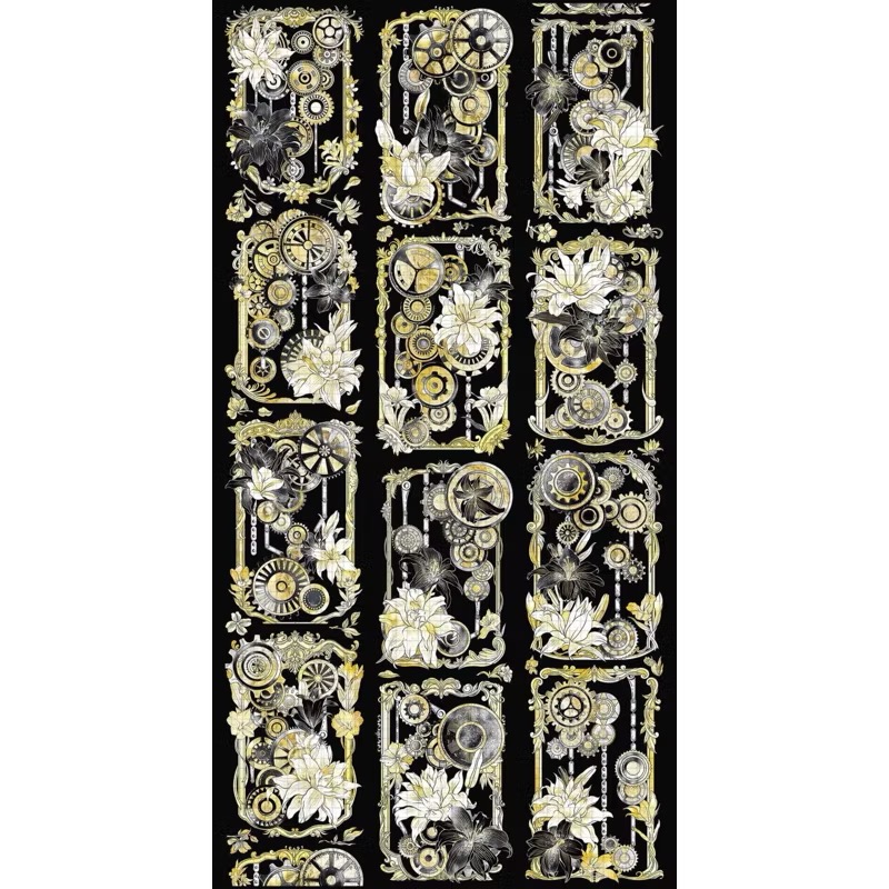 【分裝】三毛喵文創《如願/綠野仙蹤/手帳日常/骷葉蝶/神蹟/摩羅姬/菫絮時/藍茵蝶舞/花泠》PET膠帶-規格圖1