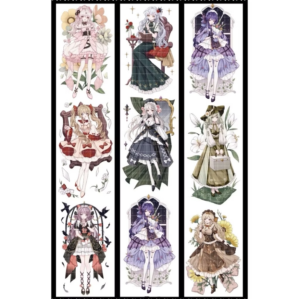 【分裝】巫女SAMA事務所《濱海夏日/花朝霧仙/花朝月紅/眾神之殿/洛麗塔》PET膠帶-規格圖1